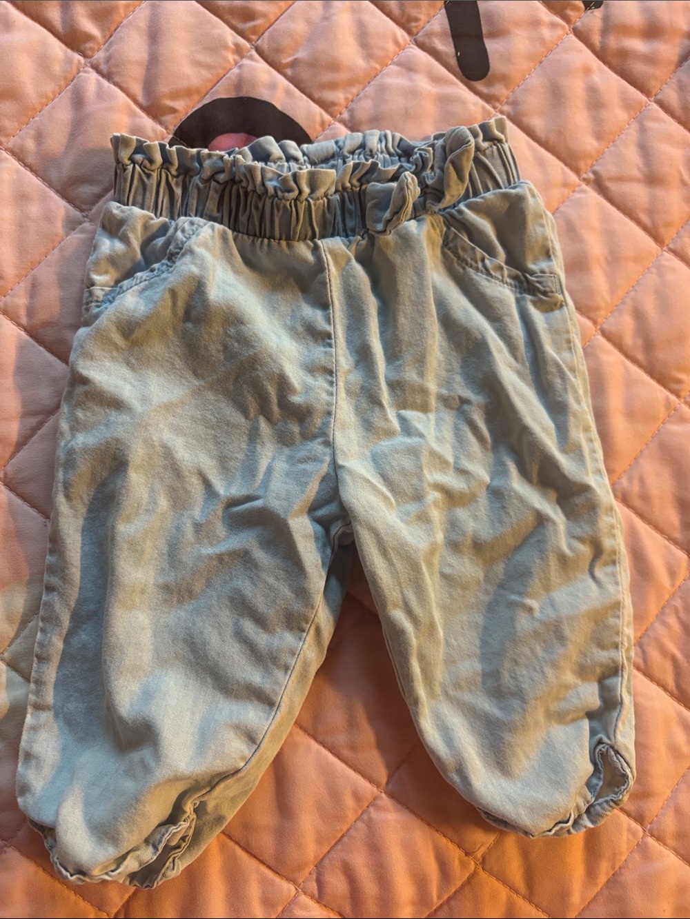 Carter's Light Blue Elastic-Waist Kids Pants